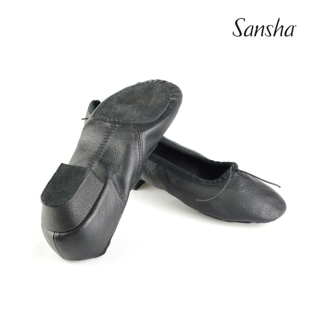 Papoutsia Xorou Character Didaskalias Gynaikeia Sansha Prima Leather Black Sole MelizDanceShop