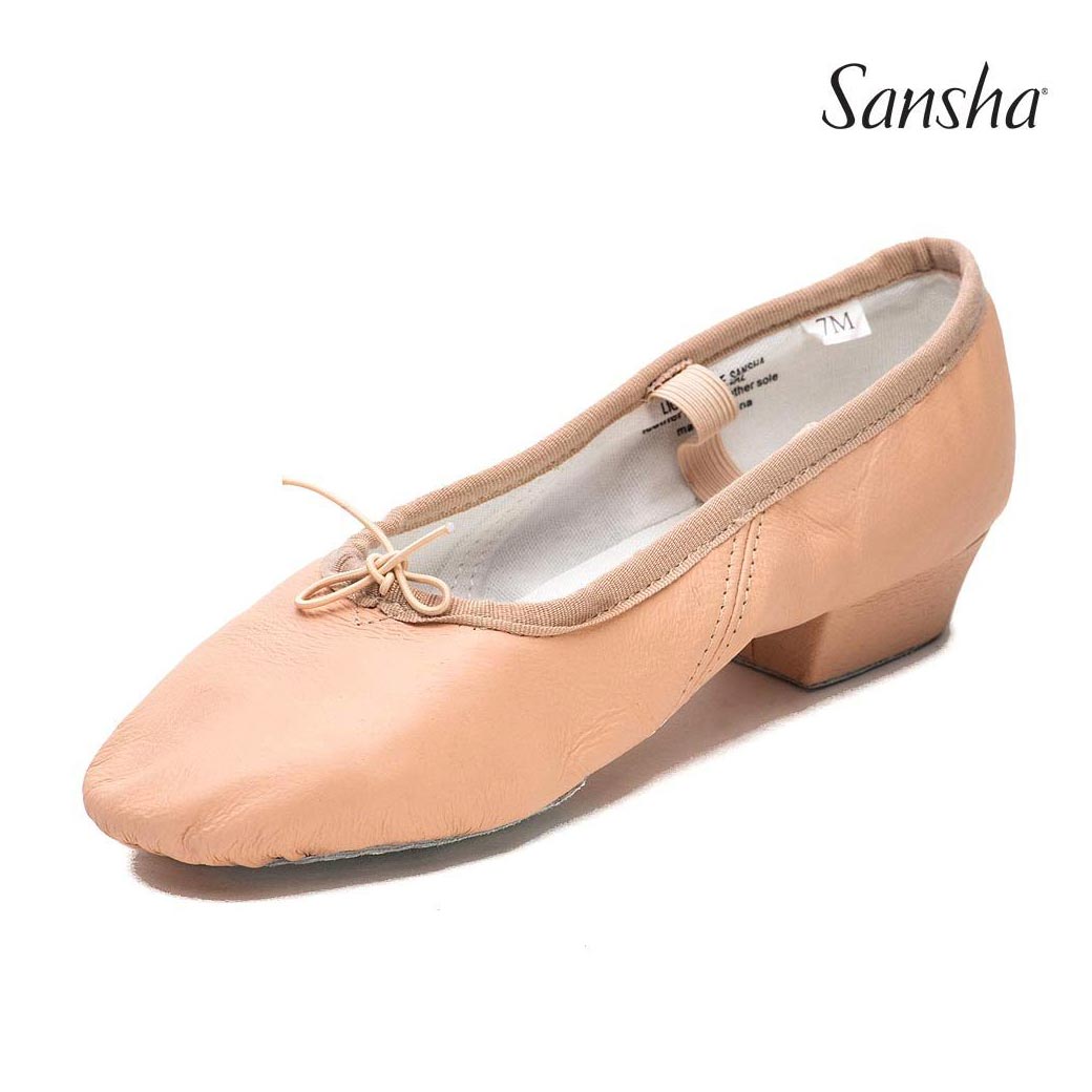 Papoutsia Xorou Character Didaskalias Gynaikeia Sansha Prima Leather Pink MelizDanceShop