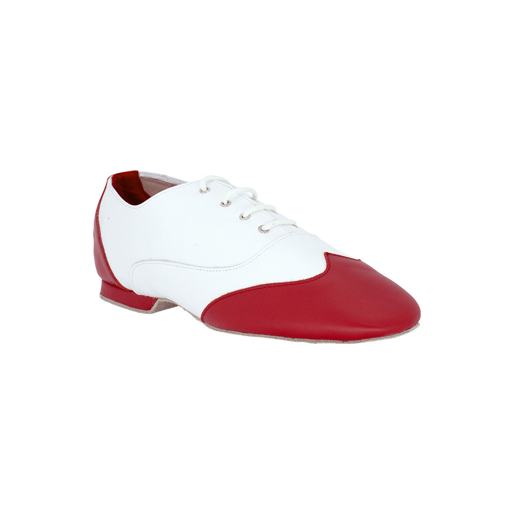 Papoutsia-Xorou-Jazz-Dancin-4024-010-520-White-Red-Front-MelizDanceShop