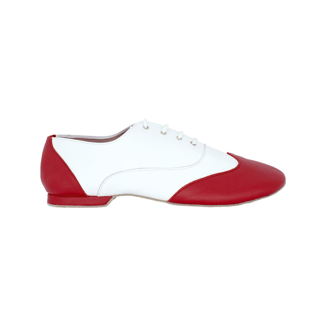 Papoutsia-Xorou-Jazz-Dancin-4024-010-520-White-Red-MelizDanceShop
