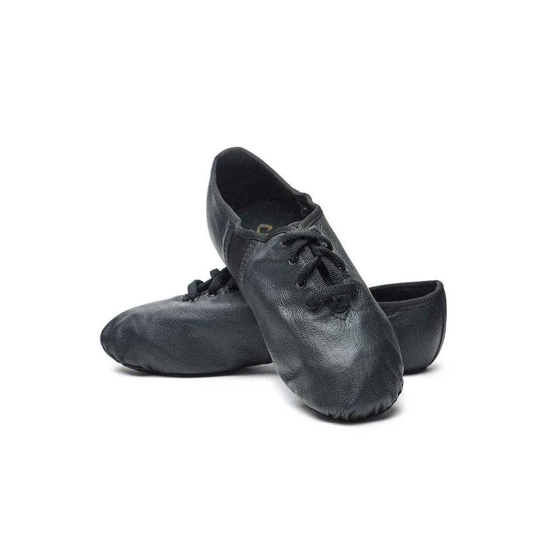 Papoutsia Xorou Jazz Unisex Sansha Tivo Lite Leather Black Pair MelizDanceShop
