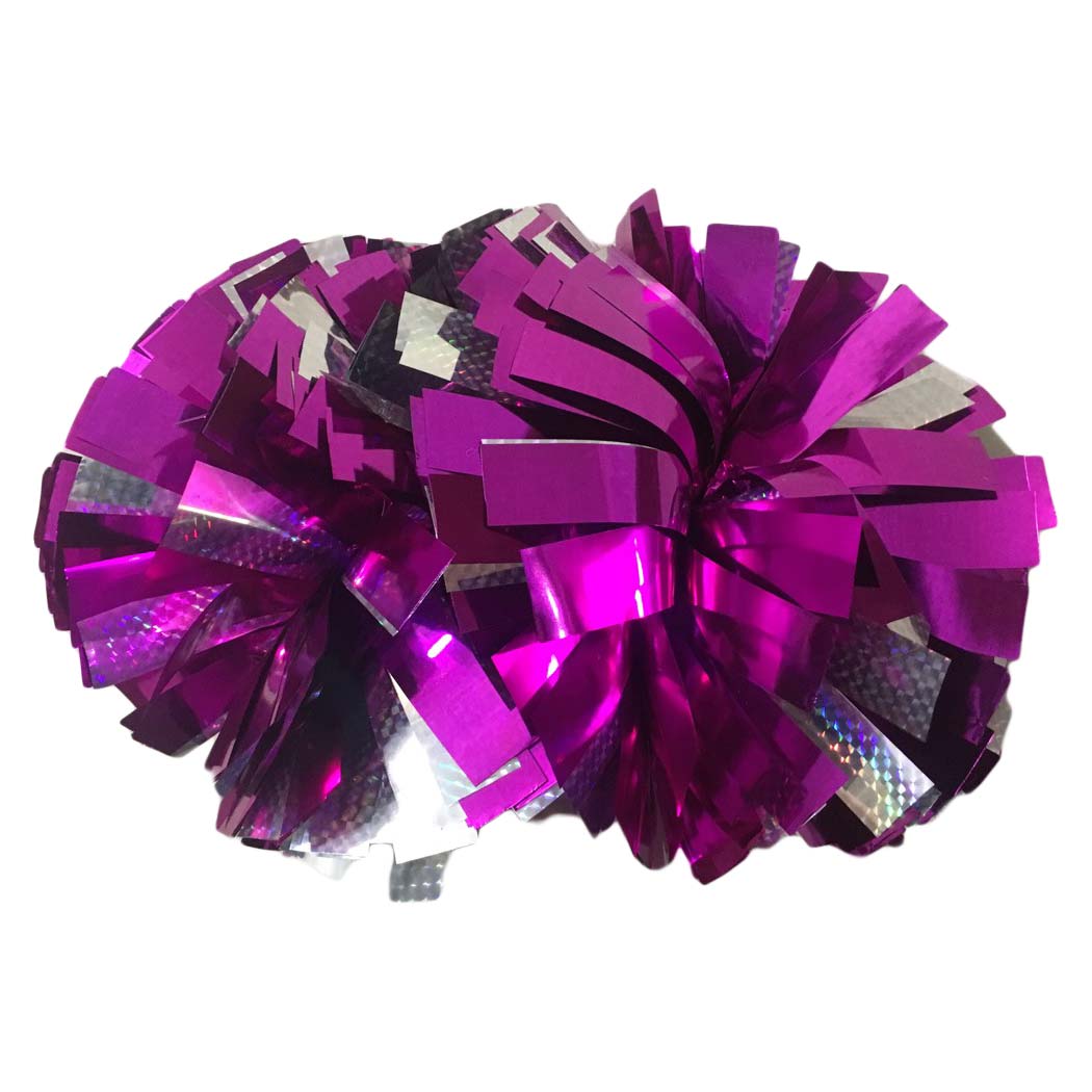 Pom Pom Mazoretes Cheerleaders Fouksia Holografiko MelizDanceShop