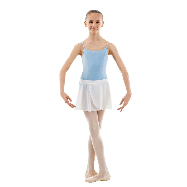 Fousta Mpaletou Paidiki me Lastixo Sansha Serenity White MelizDanceShop