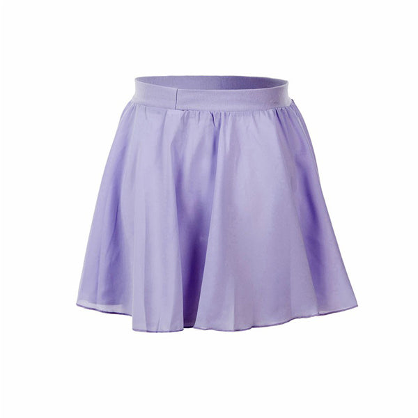 Fousta Mpaletou Paidiki me Lastixo Sansha Serenity Lavender Back MelizDanceShop