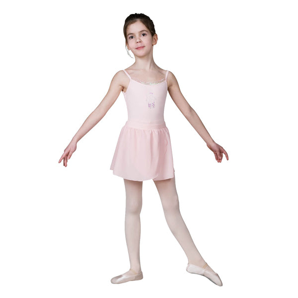 Fousta Mpaletou Paidiki me Lastixo Sansha Serenity Light Pink MelizDanceShop