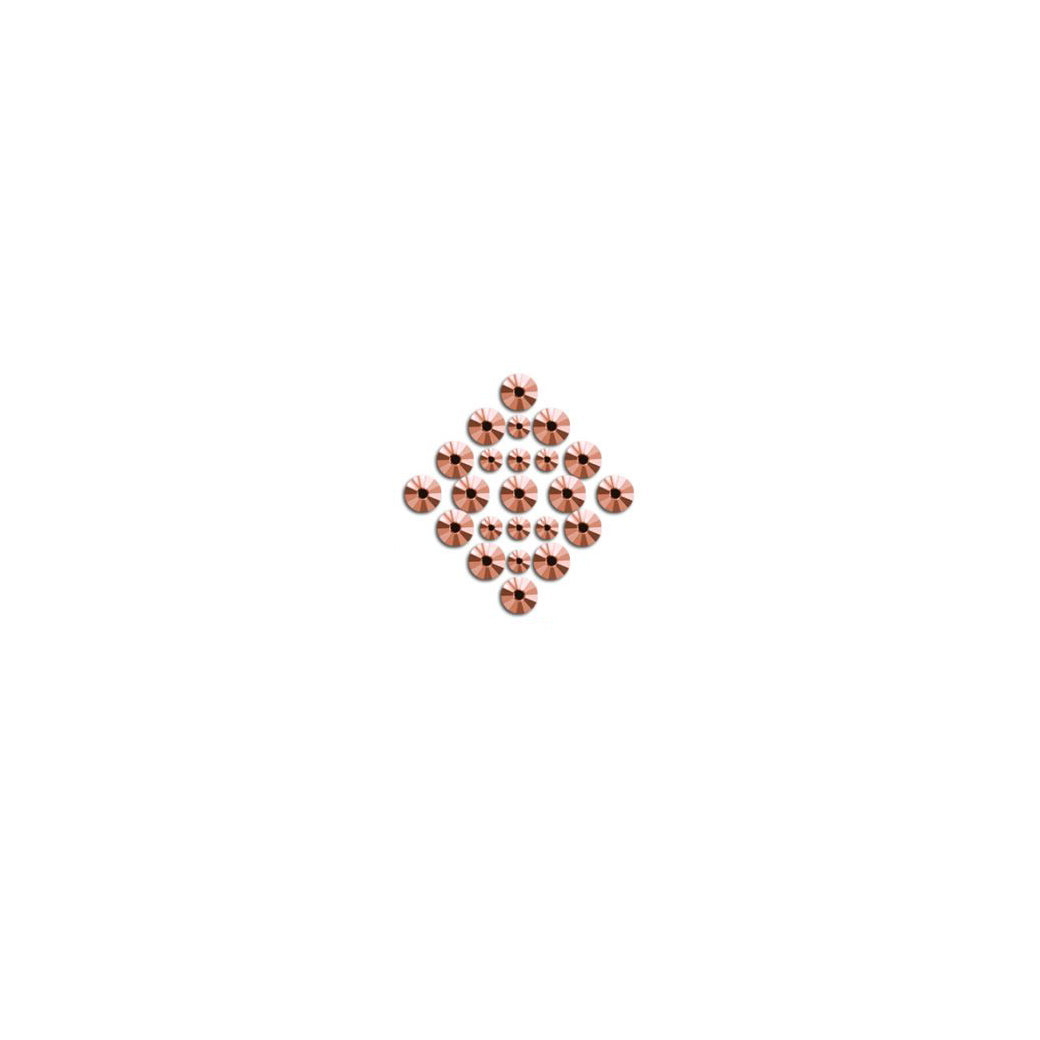 Stras Rhinestones Tipou Swarovski Non Hot Fix ss20 Bronze Rose Xoris Kolla MelizDanceShop