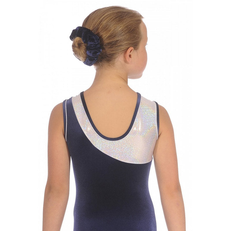 Kormaki Rythmikis Enorganis Gymnastikis TheZone Eclipse Amaniko Dixrwmo Beloudino Me Stras Kai Glitter Navy Back MelizDanceShop