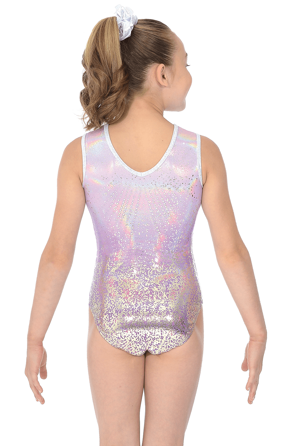 Kormaki Rythmikis Enorganis Gymnastikis The Zone Ariana Amaniko Me Strass Metalliki Iridizousa Lycra Back MelizDanceShop