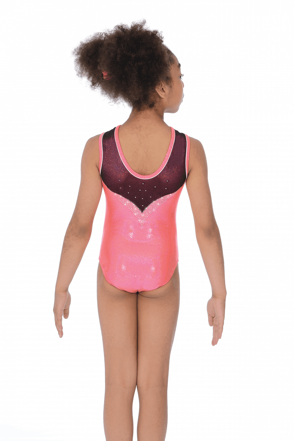 Kormaki Rythmikis Enorganis Gymnastikis The Zone Harper Fluorescent Peach Back MelizDanceShop