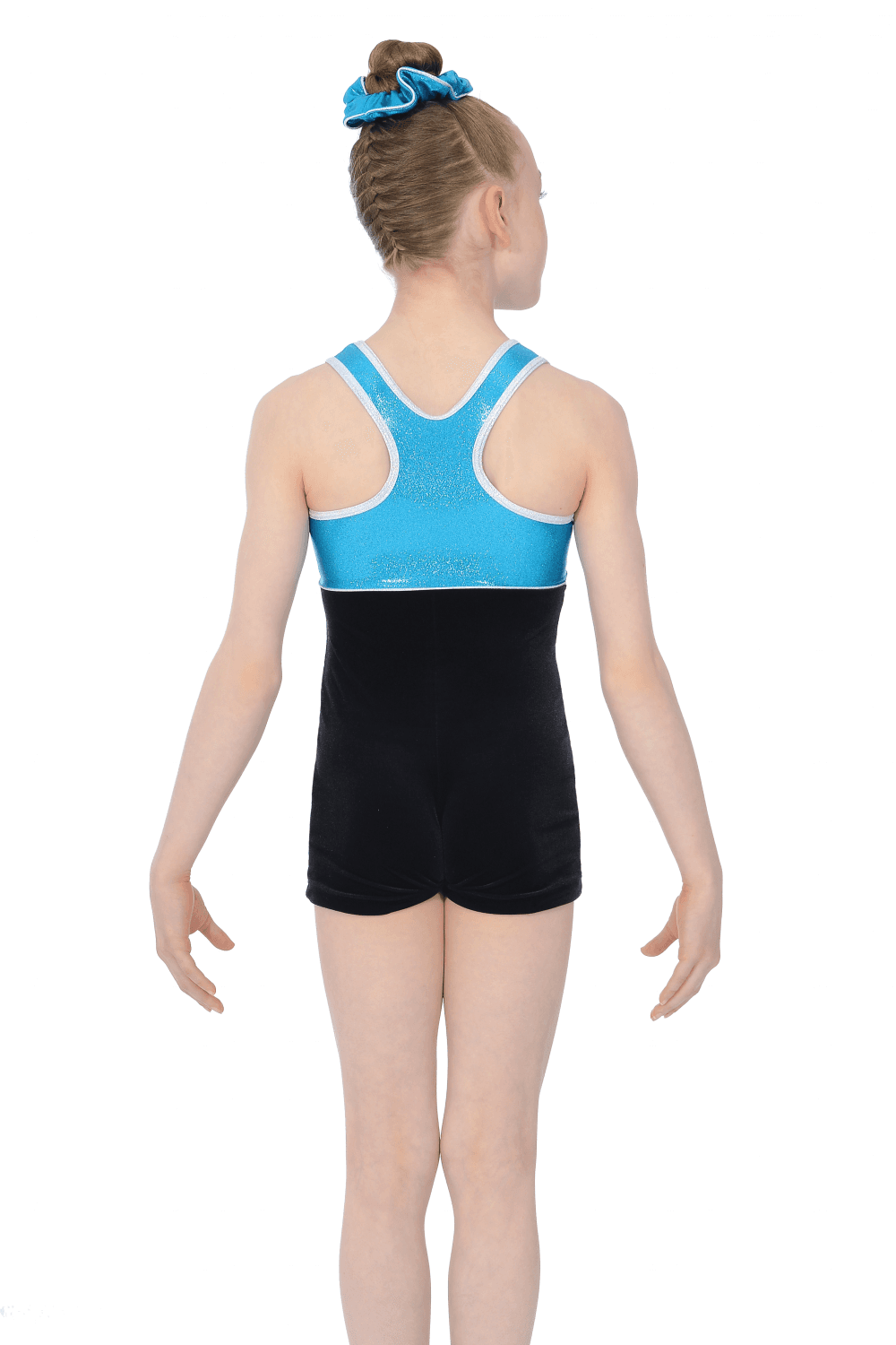 Kormaki Gymnastikis Yoga Akrobatikh Gymnastikh The Zone Pippa Amaniko Athlhtikh Plath Likra Veloudo Kingfisher Black Back MelizDanceShop