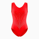 Agonistiko Paidiko Kormaki Enorganis Gymnastikis Refresh Armor C Basic Leoterd Lycra Red MelizDanceShop
