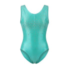 Agonistiko Paidiko Kormaki Enorganis Gymnastikis Refresh Sparkles Basic Leotard C Acid Green MelizDanceShop