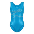 Agonistiko Paidiko Kormaki Enorganis Gymnastikis Refresh Waves Basic Leotard C Lake Blue MelizDanceShop