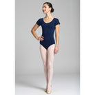 Gynaikeio Kormaki Xorou Konto Maniki GradBallet Short Sleeve Navy MelizDanceShop