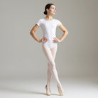 Gynaikeio Kormaki Xorou Konto Maniki GradBallet Short Sleeve White MelizDanceShop