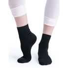 Kaltses Xorou Yoga Capezio LifeKnit Sox II Black Front MelizDanceShop