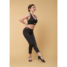 Kolan Xorou Latin Gynaikeio GrandPrix Tati Pants Black Profile MelizDanceShop