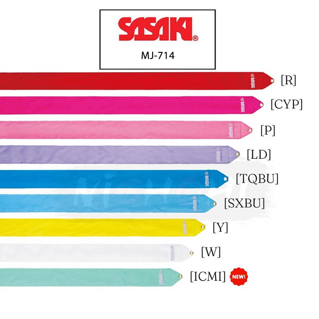 Kordela Rythmikis Gymnastikis Agonistiki Monoxromi Sasaki Rayon Mξ-714 4M Color Chart MelizDanceShop