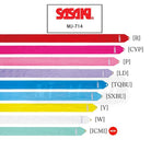 Kordela Rythmikis Gymnastikis Agonistiki Monoxromi Sasaki Rayon Mξ-714 4M Color Chart MelizDanceShop