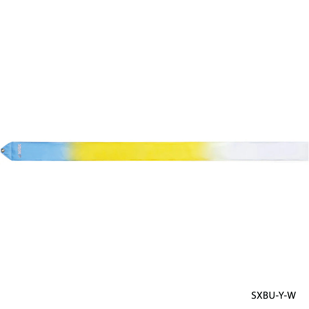 Kordela Rythmikis Gymnastikis Polixromi Agonistiki Sasaki MJ-714HG-F 4m High Pitch Gradation FIG SaxBlue Yellow White MelizDanceShop