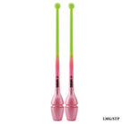 Korines ythmikis Gymnastikis Agonistikes Sasaki M0-34GH-F 40,5cm Aurora Gradation Clubs Glitter LMG-STP Luminus Green Strawberry Pink MelizDanceShop