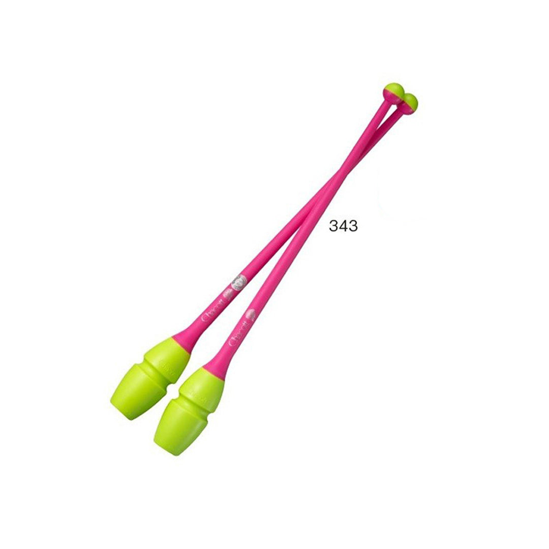 Paidikes Korines Rythmikis Gymnastikis Sindeomenes Agonistikes Chacott Rubber Clubs L455 45.5cm FIG 343.Yellow Pink MelizDanceShop