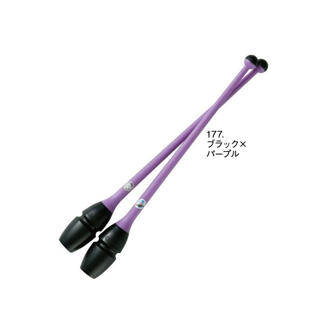 Korines Rythmikis Gymnastikis Sindeomenes Agonistikes Chacott Rubber Clubs L455 FIG 177 Purple Black MelizDanceShop