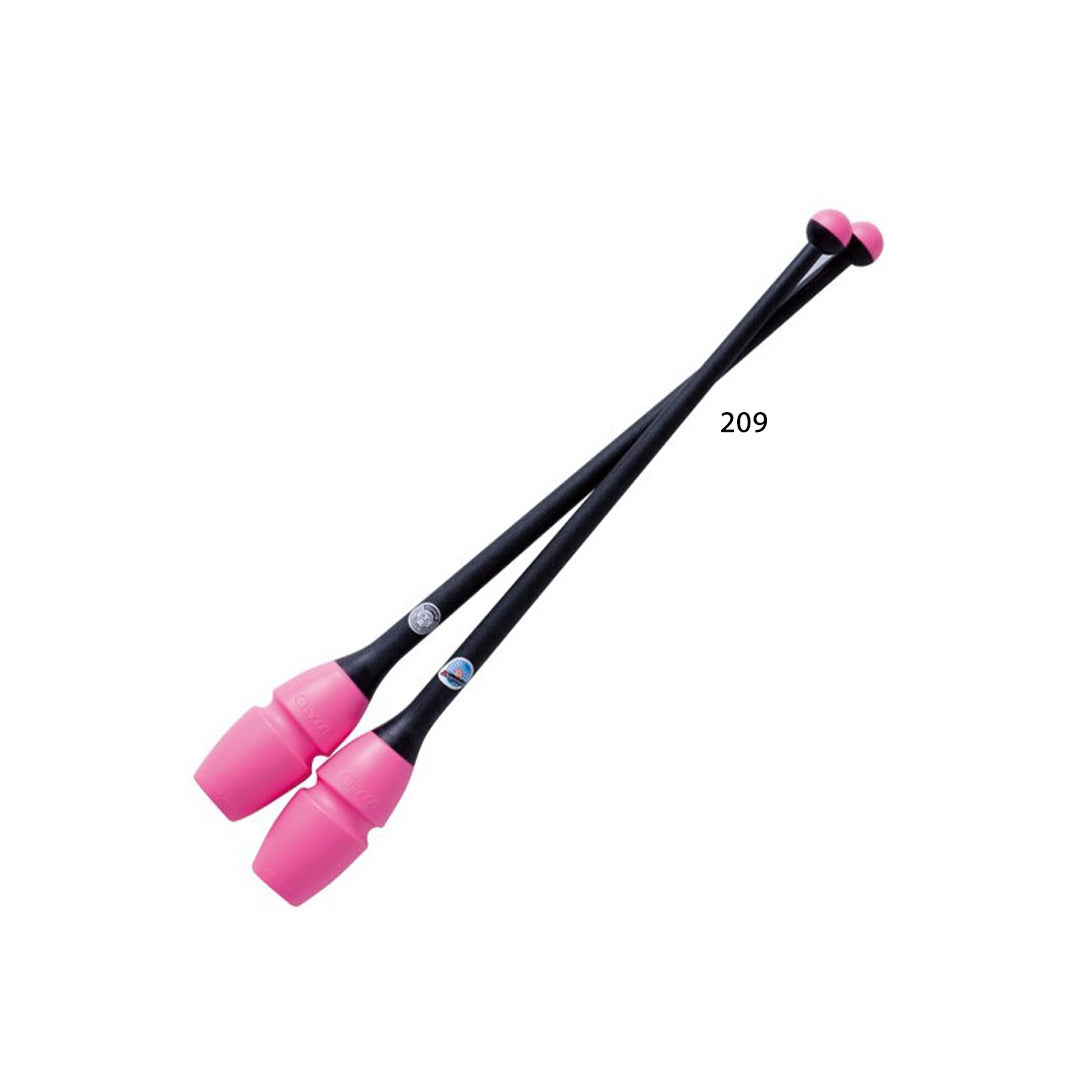 Korines Rythmikis Gymnastikis Sindeomenes Agonistikes Chacott Rubber Clubs L455 FIG 209 Pink Black MelizDanceShop