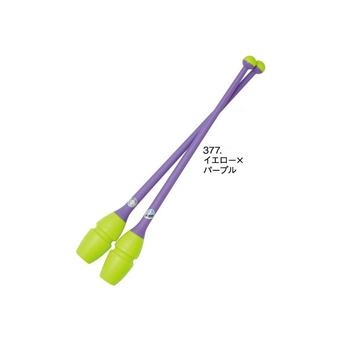 Korines Rythmikis Gymnastikis Sindeomenes Agonistikes Chacott Rubber Clubs L455 FIG 377.Purple Yellow MelizDanceShop