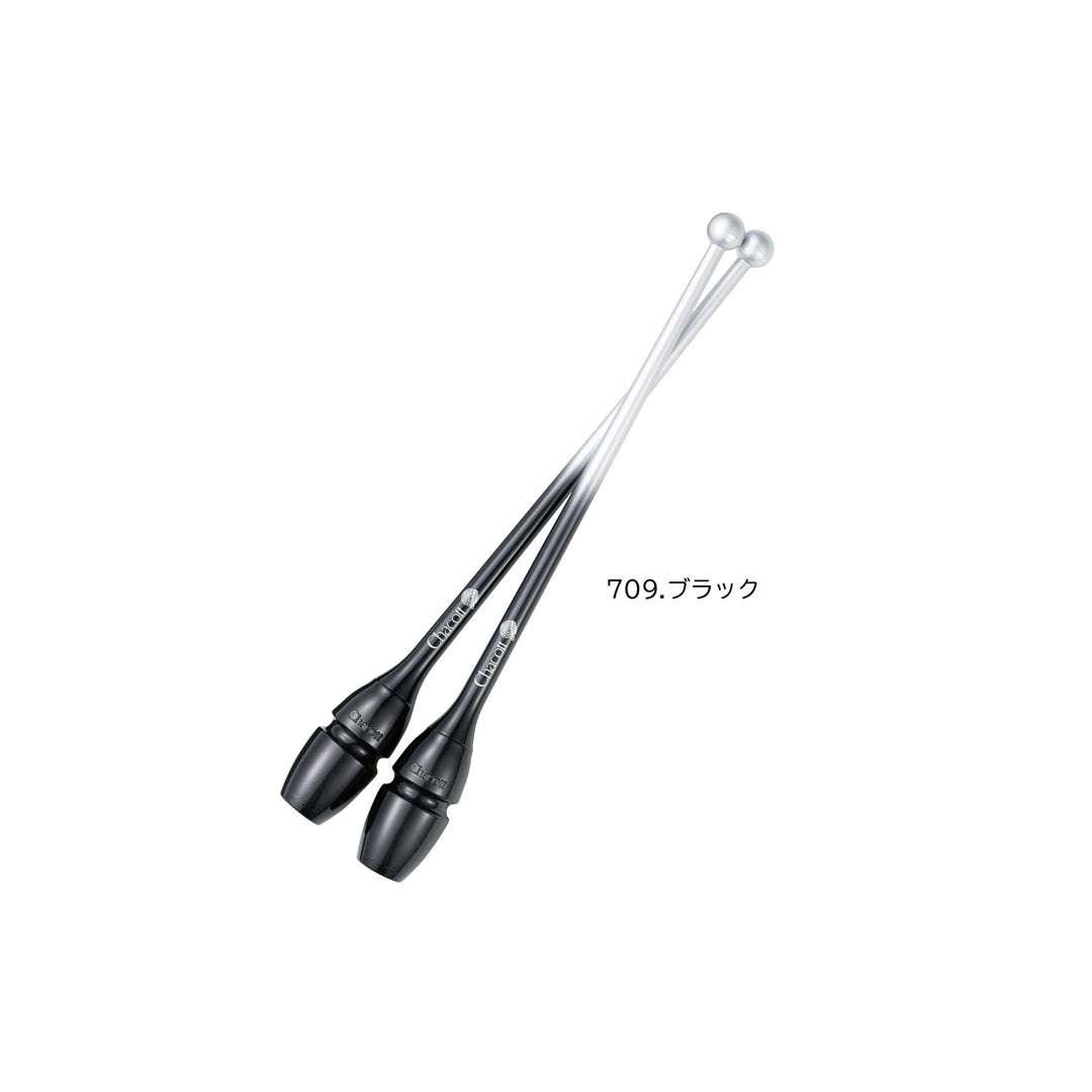 Korines Rythmikis Gymnastikis Sindeomenes Agonistikes Chacott Hi Grip II Clubs L455 45.5cm FIG 709.Black MelizDanceShop