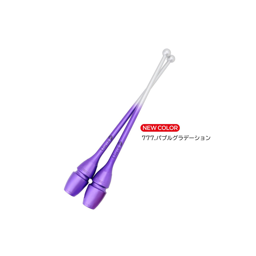 Korines Rythmikis Gymnastikis Sindeomenes Agonistikes Chacott Hi Grip II Clubs L455 45.5cm FIG 777.Purple MelizDanceShop