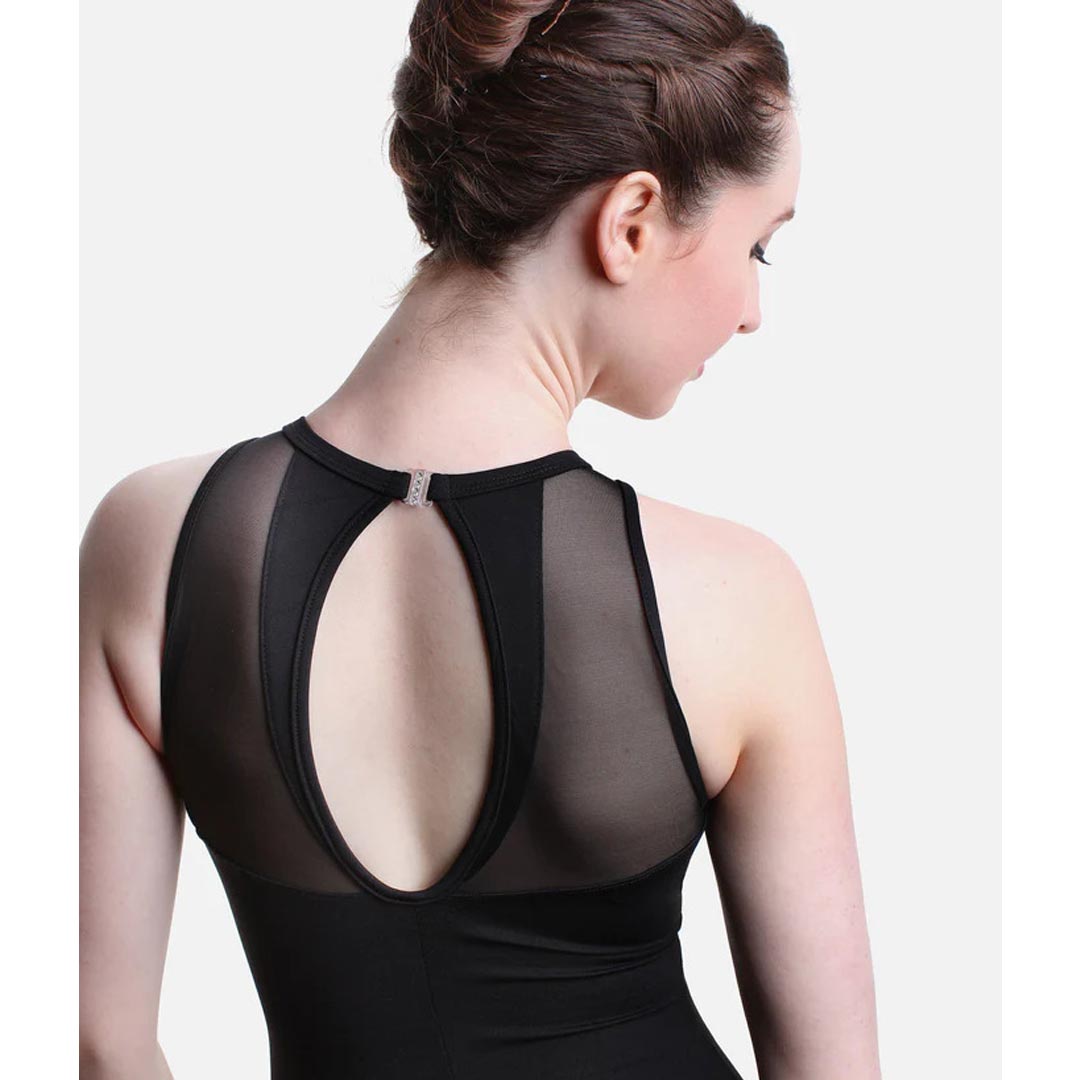 Kormaki Mpaletou Gynaikeio Amaniko SoDanca E11105LE Black Back Zoom MelizDanceShop