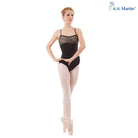 Kormaki Xorou Gynaikeio Tiranta KH Martin Adreen KH1569M Camilole Leotard With Mesh Black MelizDanceShop