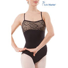 Kormaki Xorou Gynaikeio Tiranta KH Martin Adreen KH1569M Camilole Leotard With Mesh Black Zoom  MelizDanceShop