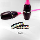 Lastixo Gia Korines Me Strass Swarovski Rings For Rhythmic Gymnastics Clubs Black MelizDanceShop