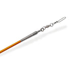 Mpagketa Kordelas Rithimkis Gymnastikis Pastorelli Classic Mirror Ribbon Stick FIG 00400 Bronze with Orange Grip Front MelizDanceShop