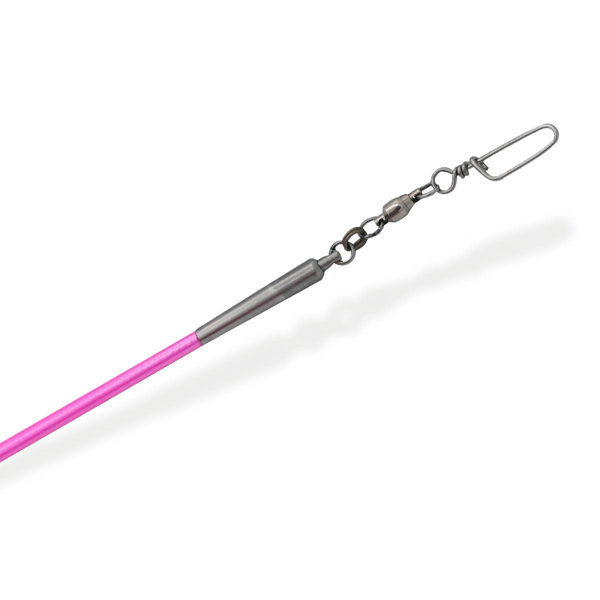 Mpagketa Kordelas Rithimkis Gymnastikis Pastorelli Classic Mirror Ribbon Stick FIG 00400 Fluorescent Pink with Fluorescent Pink Grip Front MelizDanceShop