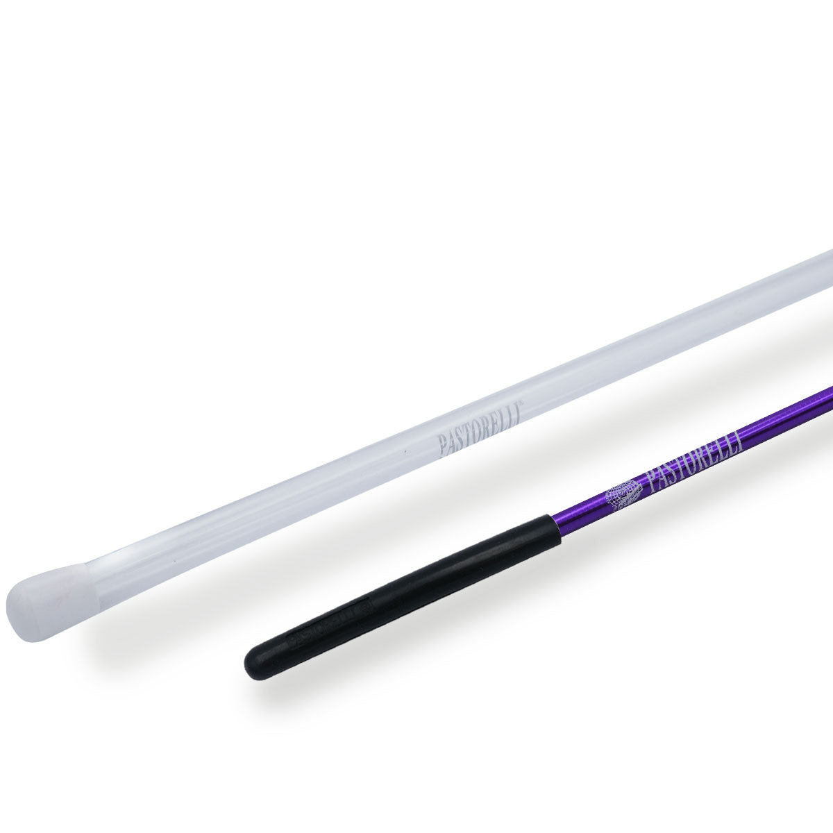 Mpagketa Kordelas Rithimkis Gymnastikis Pastorelli Classic Mirror Ribbon Stick FIG 00400 Violet with Black Grip MelizDanceShop