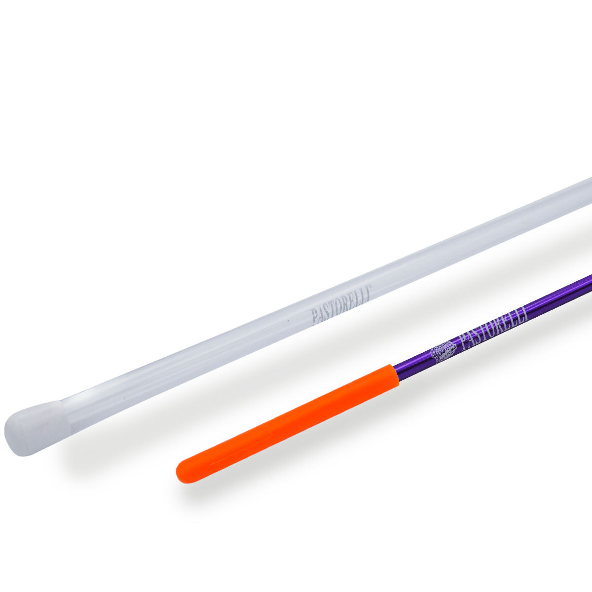 Mpagketa Kordelas Rithimkis Gymnastikis Pastorelli Classic Mirror Ribbon Stick FIG 00400 Violet with Orange Grip MelizDanceShop