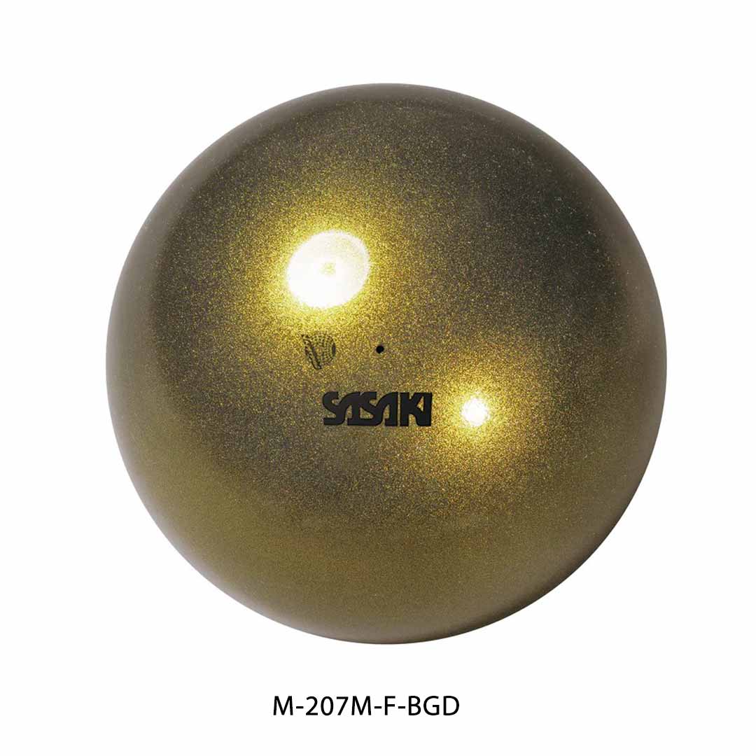 Mpala Rythmikis Gymnastikis Agonistiki Glitter Sasaki Metallic M-207M-F-BGD FIG Black Gold MelizDanceShop