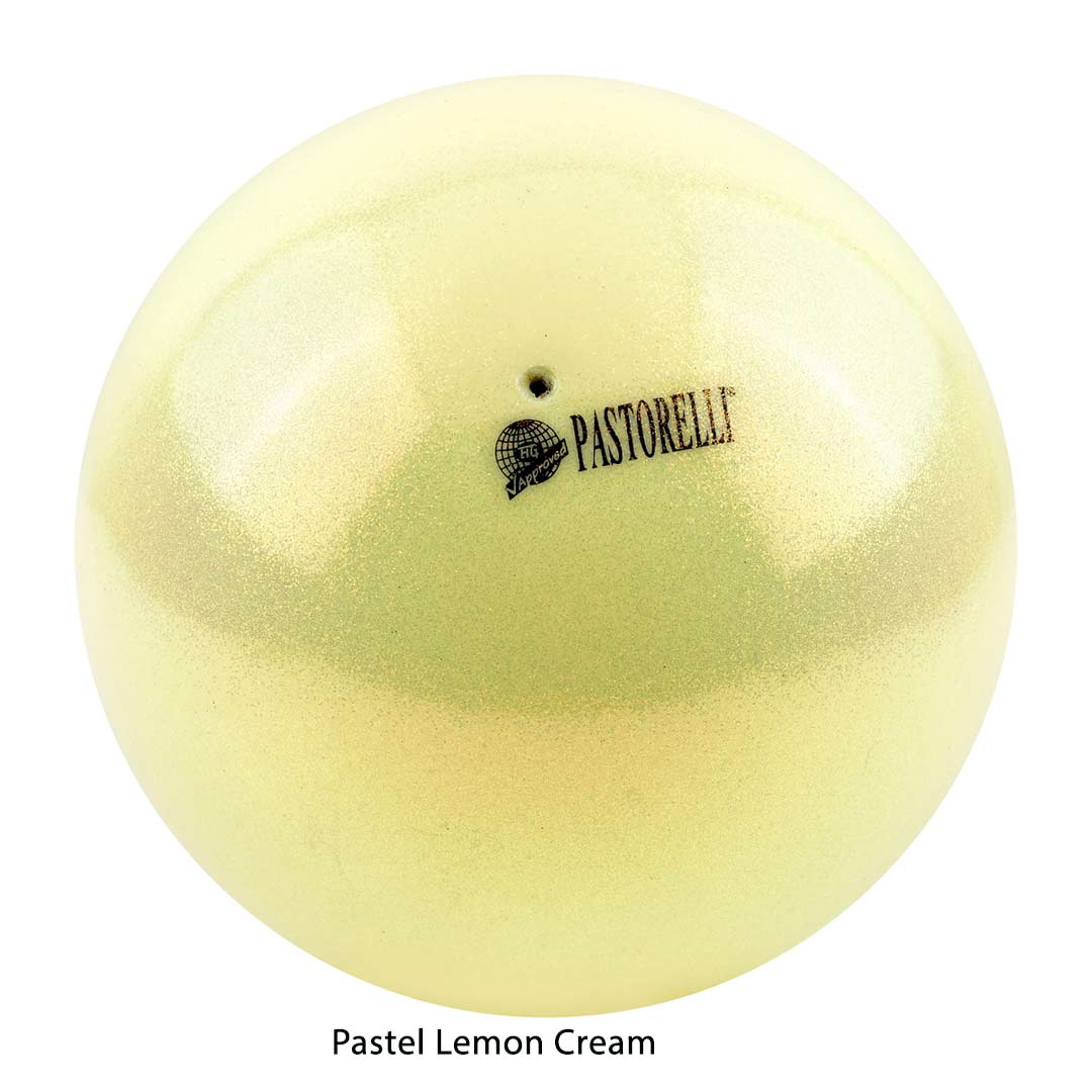 Mpala Rithmikis Gymnastikis Agonistiki Pasteorelli Pastel High Vision FIG 00020 Lemon Cream MelizDanceShop