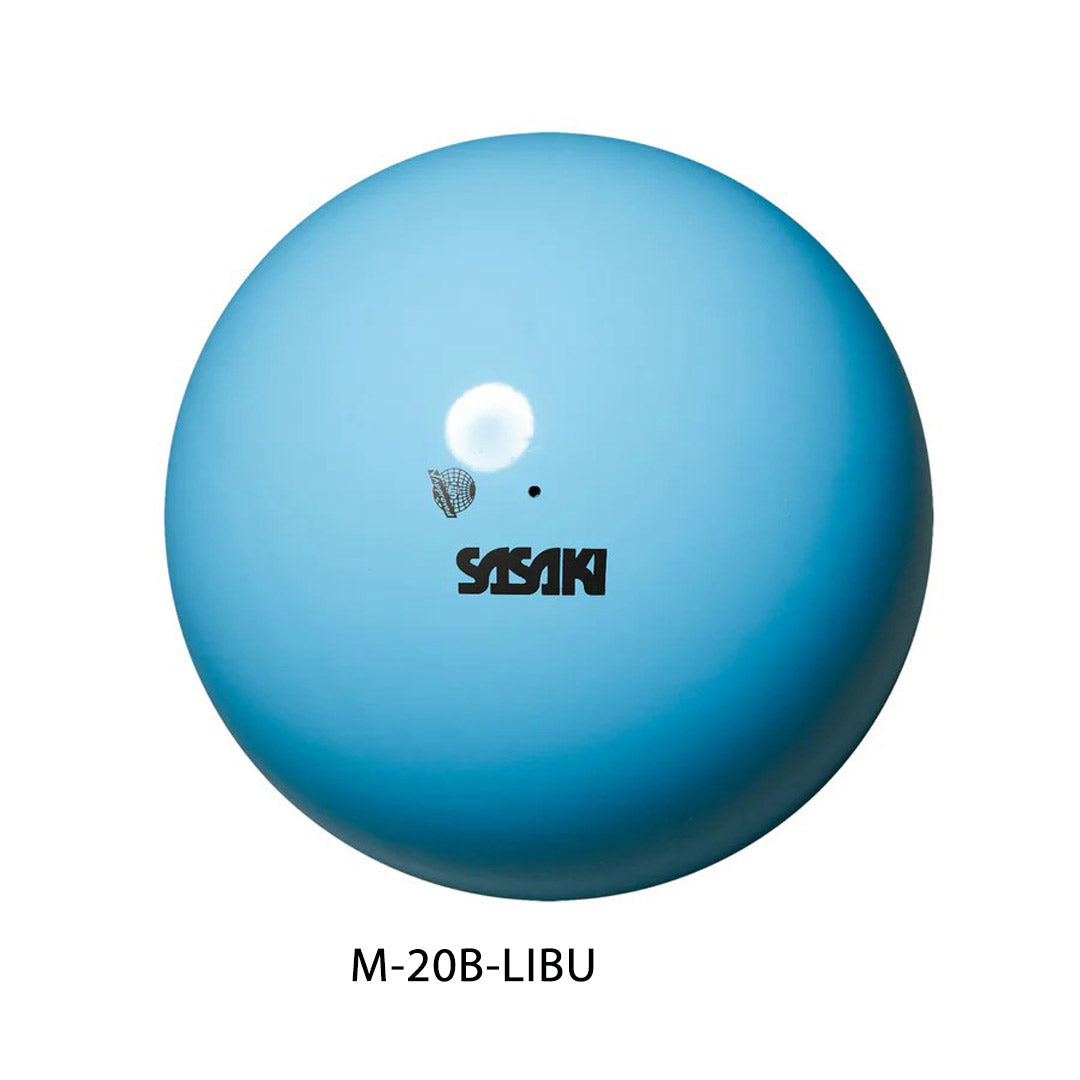 Mpala Rythmikis Gymnastikis Agonistiki Sasaki Gym Star M-20B LIBU 17cm Light Blue MelizDanceShop