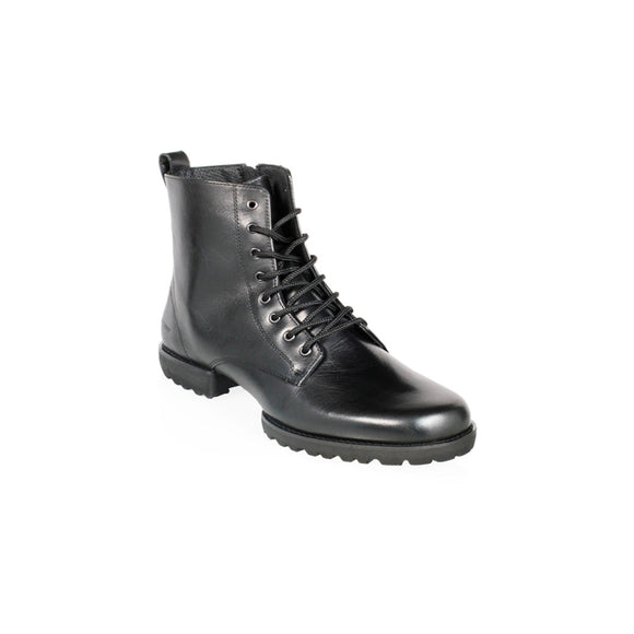 Mpotakia Xorou Andrika Xeiropoihta RayRose Military Boot Leather Black MelizDanceShop