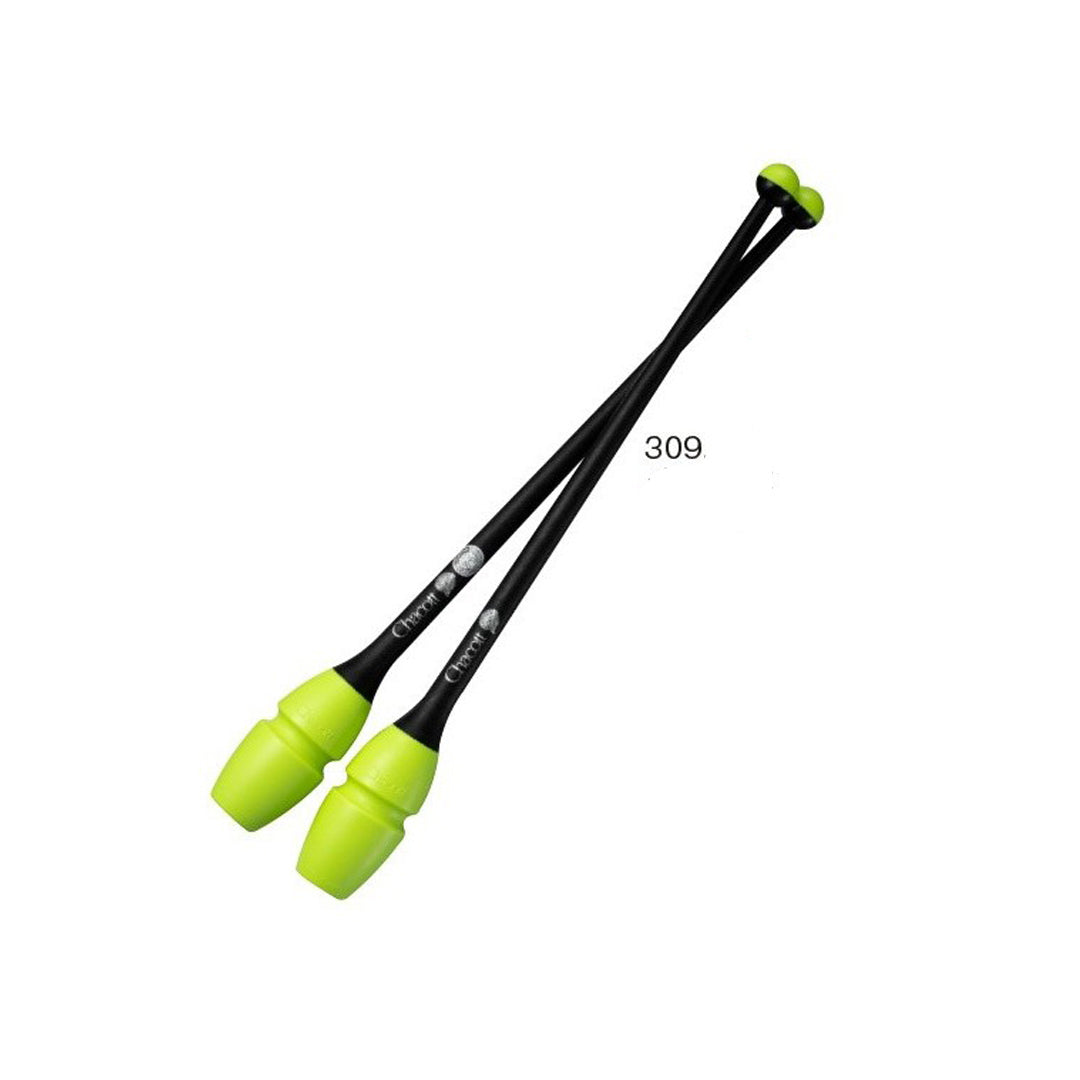 Paidikes Korines Rythmikis Gymnastikis Sindeomenes Agonistikes Chacott Rubber Clubs L410 41cm FIG 309.Yellow Black MelizDanceShop