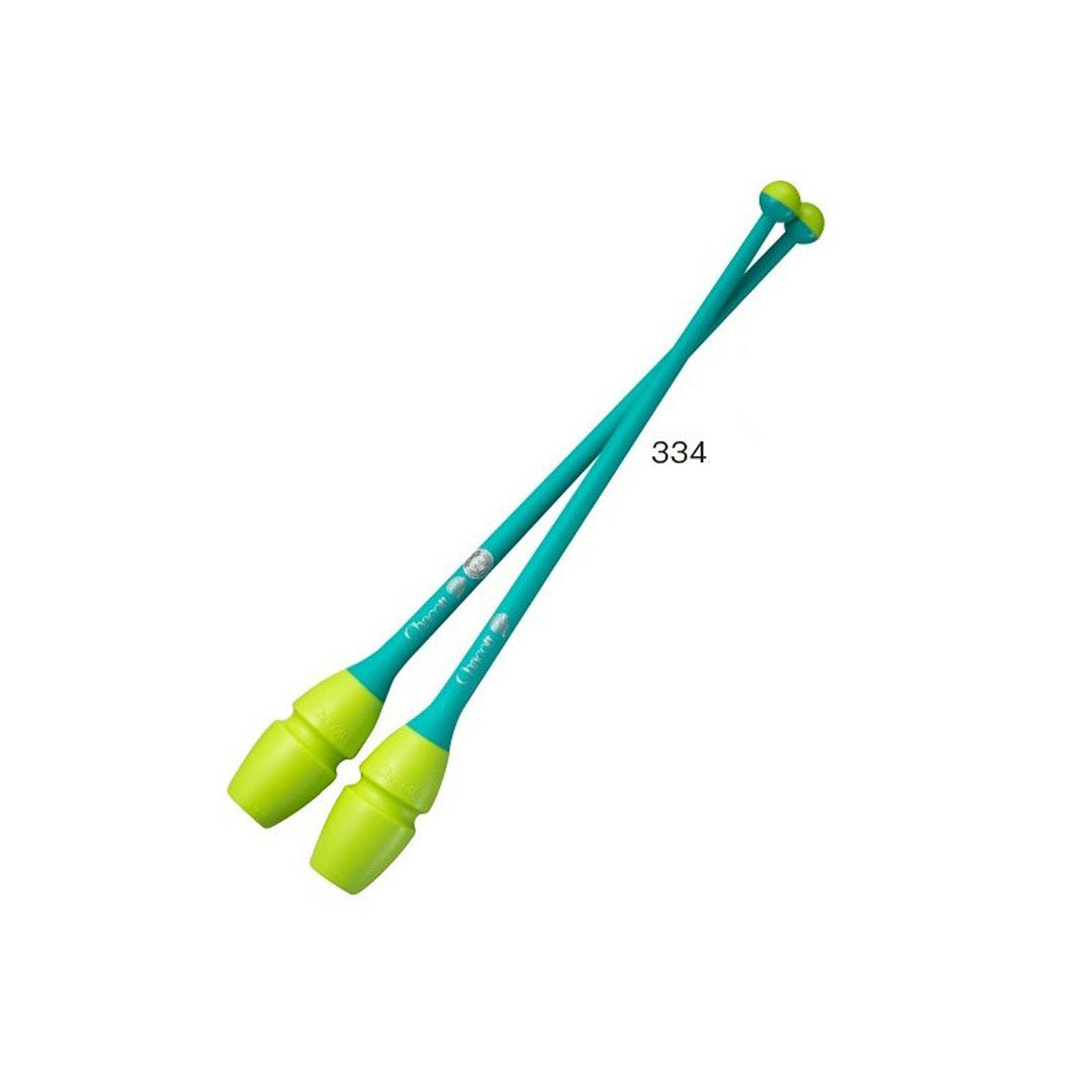 Paidikes Korines Rythmikis Gymnastikis Sindeomenes Agonistikes Chacott Rubber Clubs L410 41cm FIG 334.Yellow Sea Green MelizDanceShop