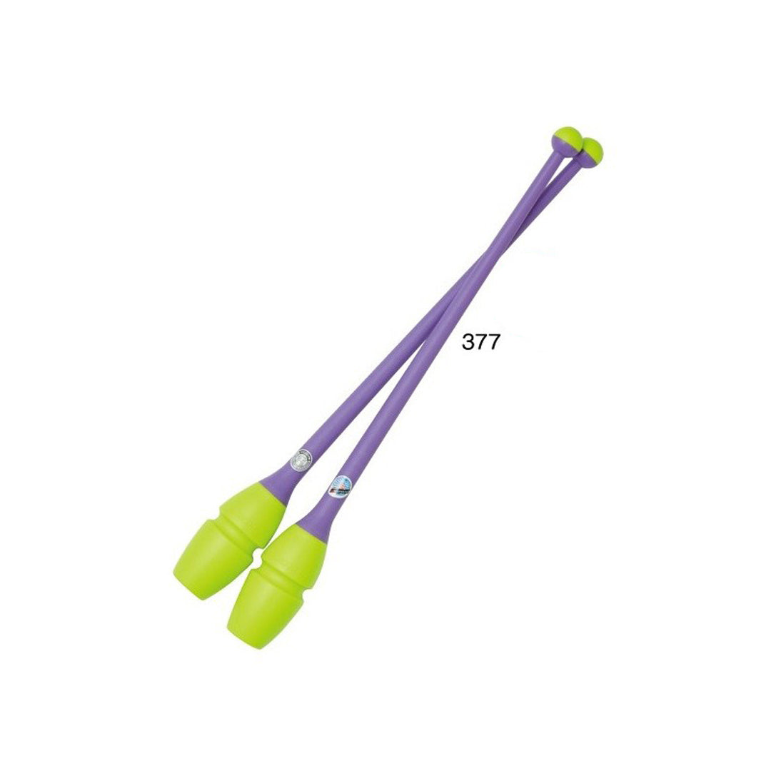 Paidikes Korines Rythmikis Gymnastikis Sindeomenes Agonistikes Chacott Rubber Clubs L410 41cm FIG 377.Yellow Purple MelizDanceShop