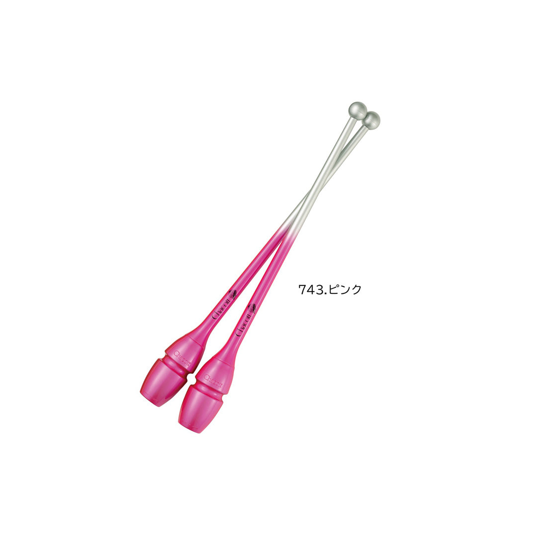 Paidikes Korines Rythmikis Gymnastikis Sindeomenes Agonistikes Chacott Hi Grip II Clubs L410 41cm FIG 743.Pink MelizDanceShop