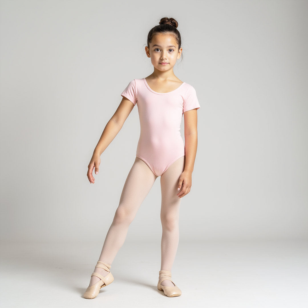 Paidiko Kormaki Xorou Konto Maniki GradBallet Short Sleeve TheatricalPink MelizDanceShop