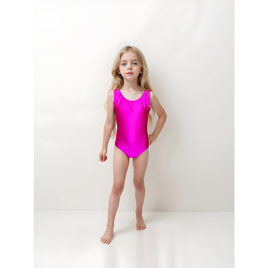 Paidiko Kormaki Xorou Likra Fardia Tiranta GoDance Tank Lycra HotPink MelizDanceShop