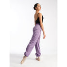 Panteloni Xorou Prothermansis Grishko Bliss-1 0405 Warmer Dance Pants Sauna Effect Orchid Mist Back MelizDanceShop